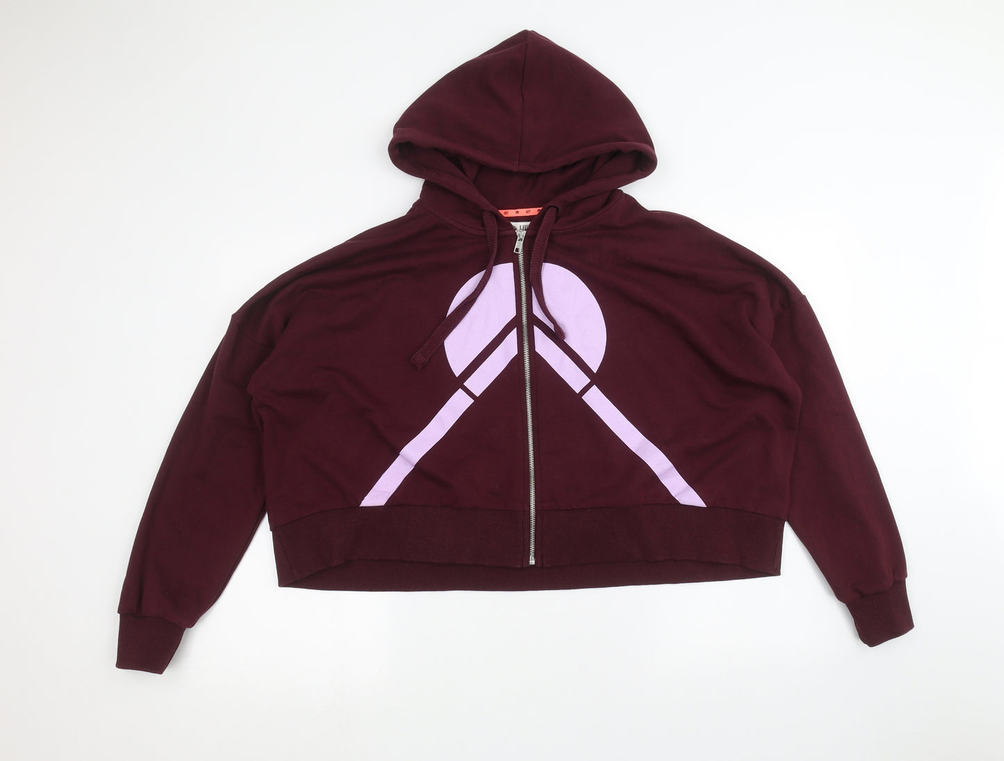HIIT Womens Red   Full Zip Hoodie Size L