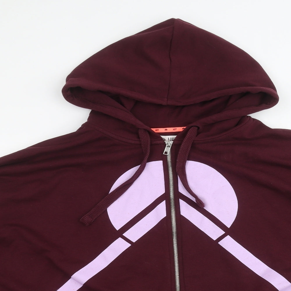 HIIT Womens Red   Full Zip Hoodie Size L