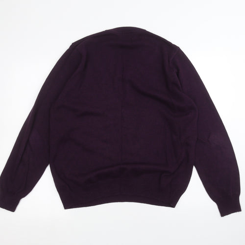 Marks and Spencer Mens Purple   Pullover Jumper Size L