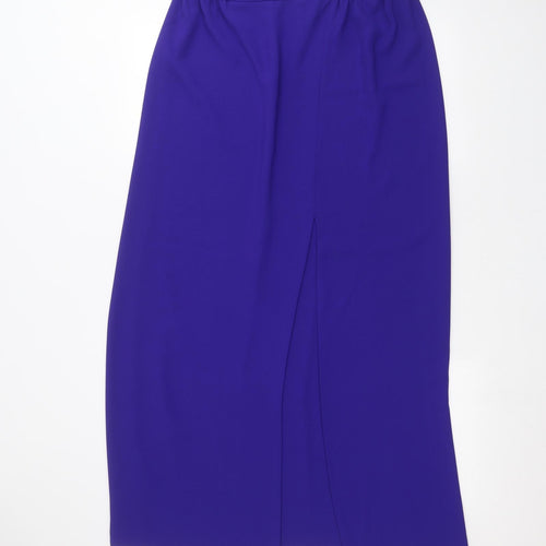 Frank Usher Womens Purple   A-Line Skirt Size 18