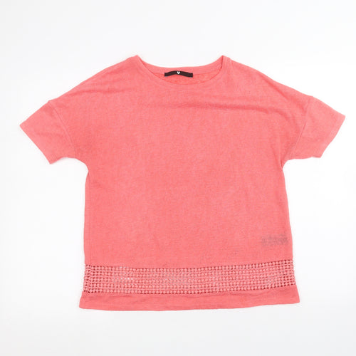 Very Womens Pink   Basic T-Shirt Size 10