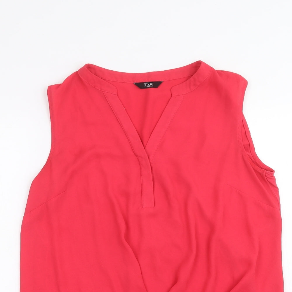 F&F Womens Pink   Basic T-Shirt Size 10