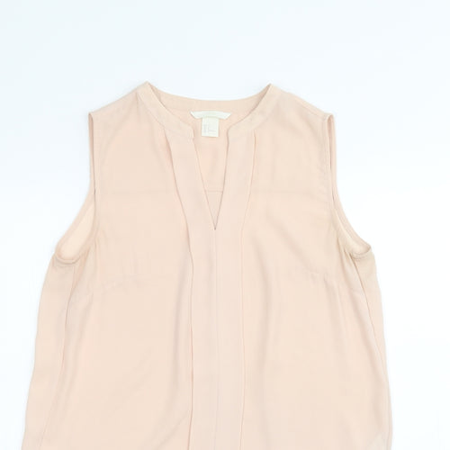 H&M Womens Pink   Basic Button-Up Size 6