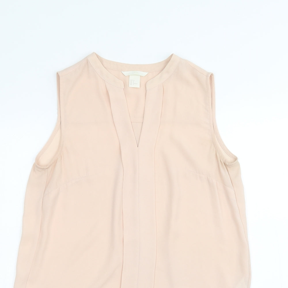 H&M Womens Pink   Basic Button-Up Size 6