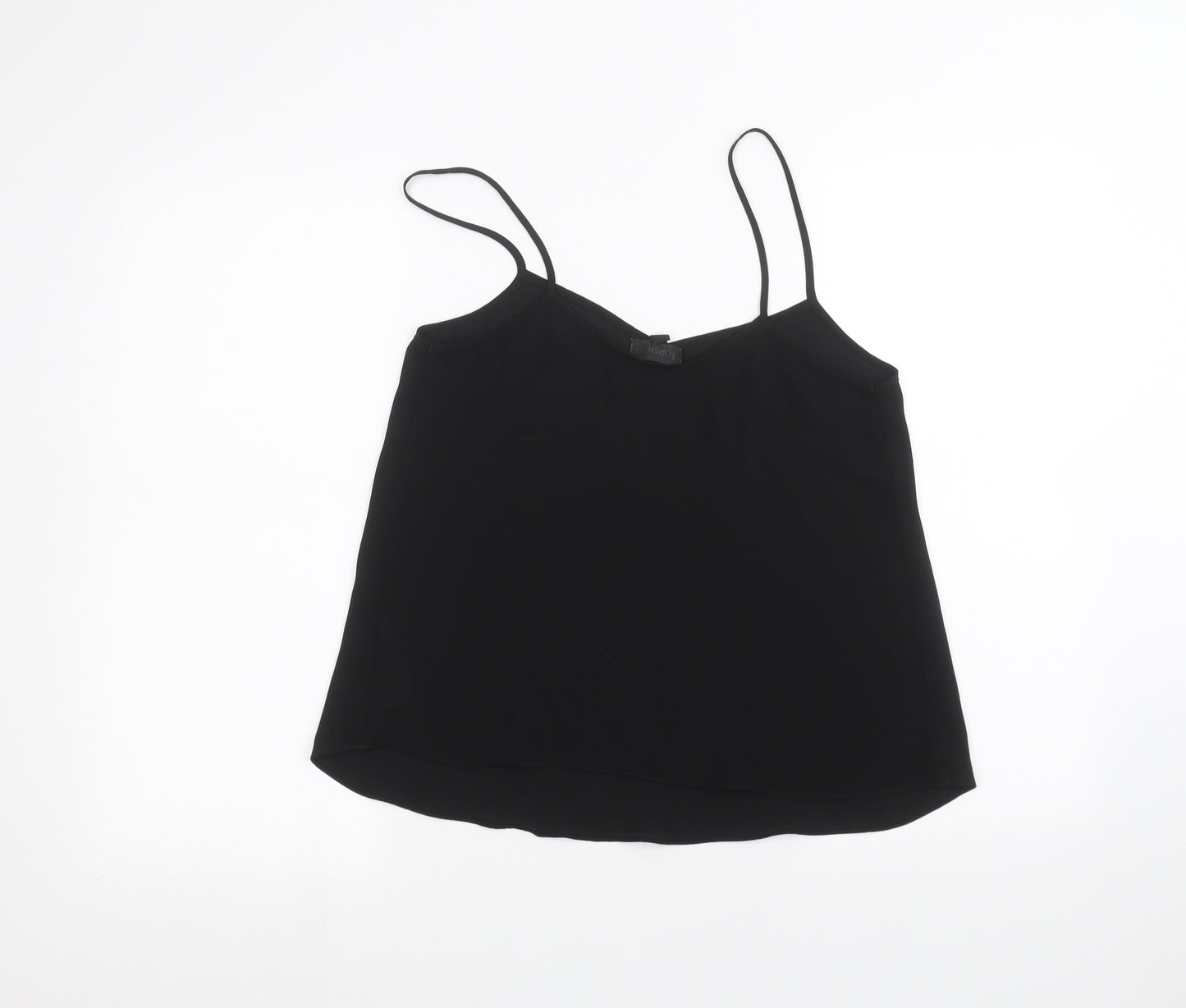 Topshop Womens Black   Basic Blouse Size 10