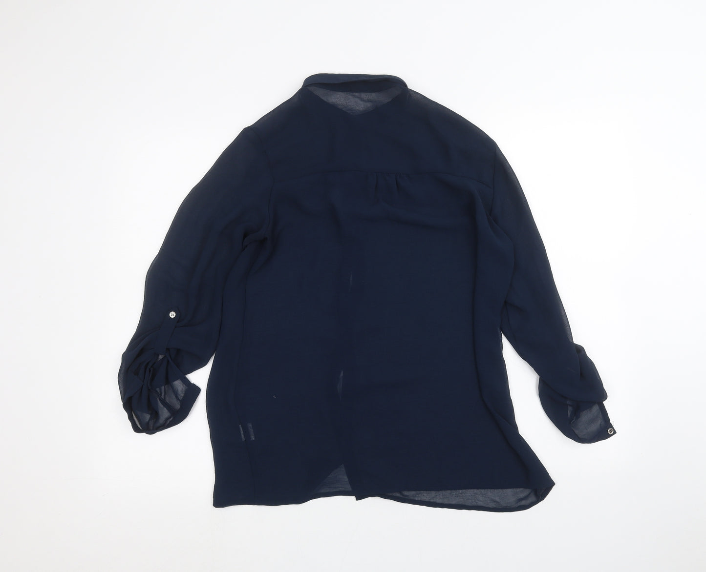 Atmosphere Womens Blue   Basic Button-Up Size 8