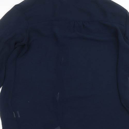 Atmosphere Womens Blue   Basic Button-Up Size 8
