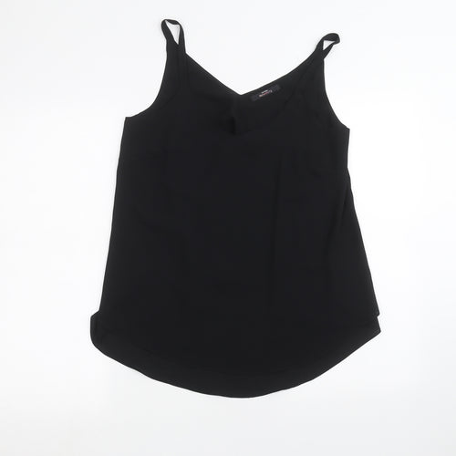 George Womens Black   Basic Blouse Size 8
