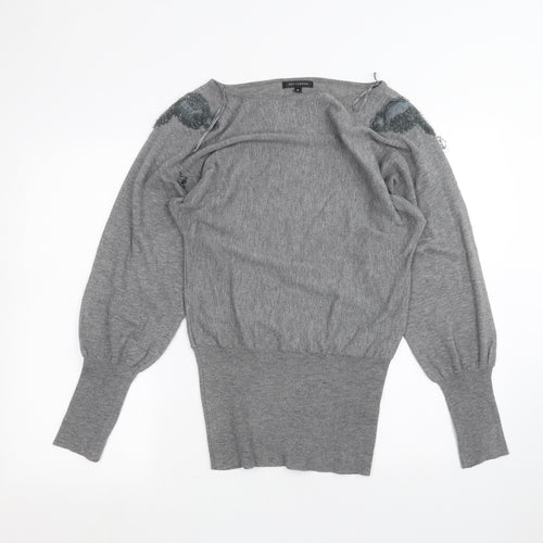 QED London Womens Grey   Pullover Jumper Size 10