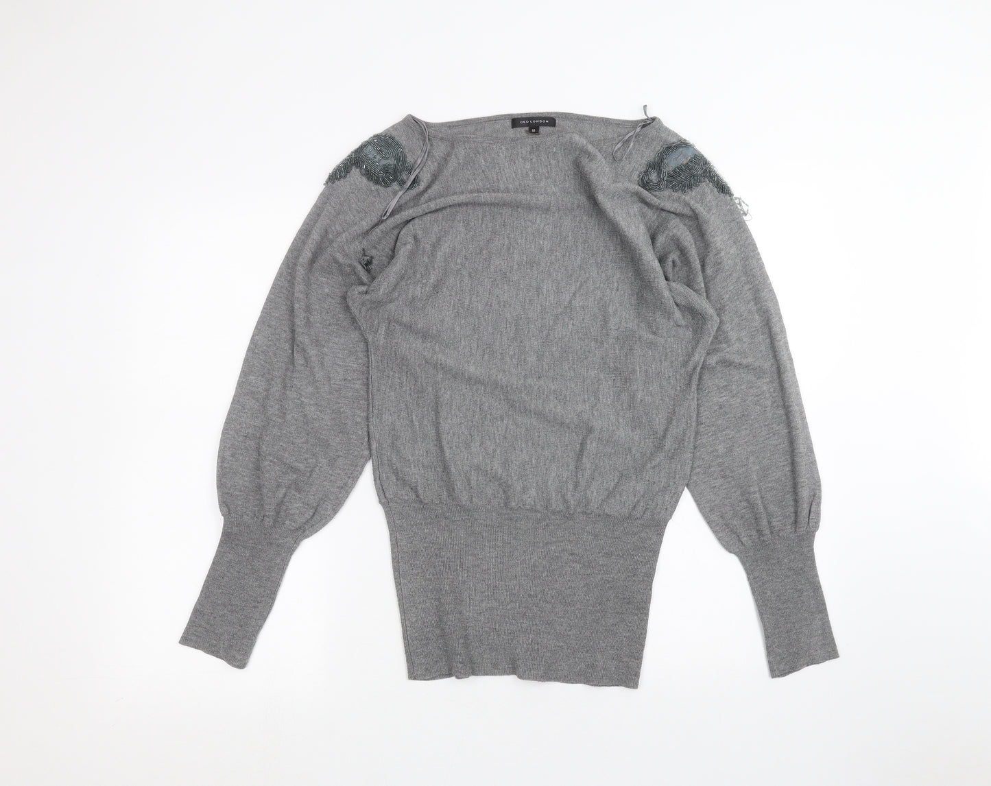 QED London Womens Grey   Pullover Jumper Size 10