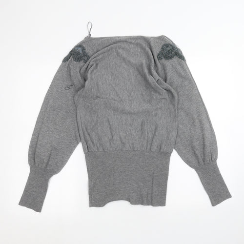 QED London Womens Grey   Pullover Jumper Size 10