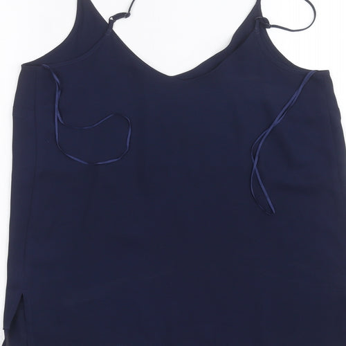 George Womens Blue   Basic Blouse Size 8