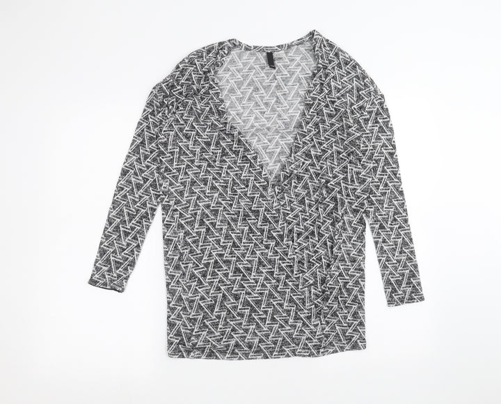 H&M Womens Black Cardigan Jumper Size XS