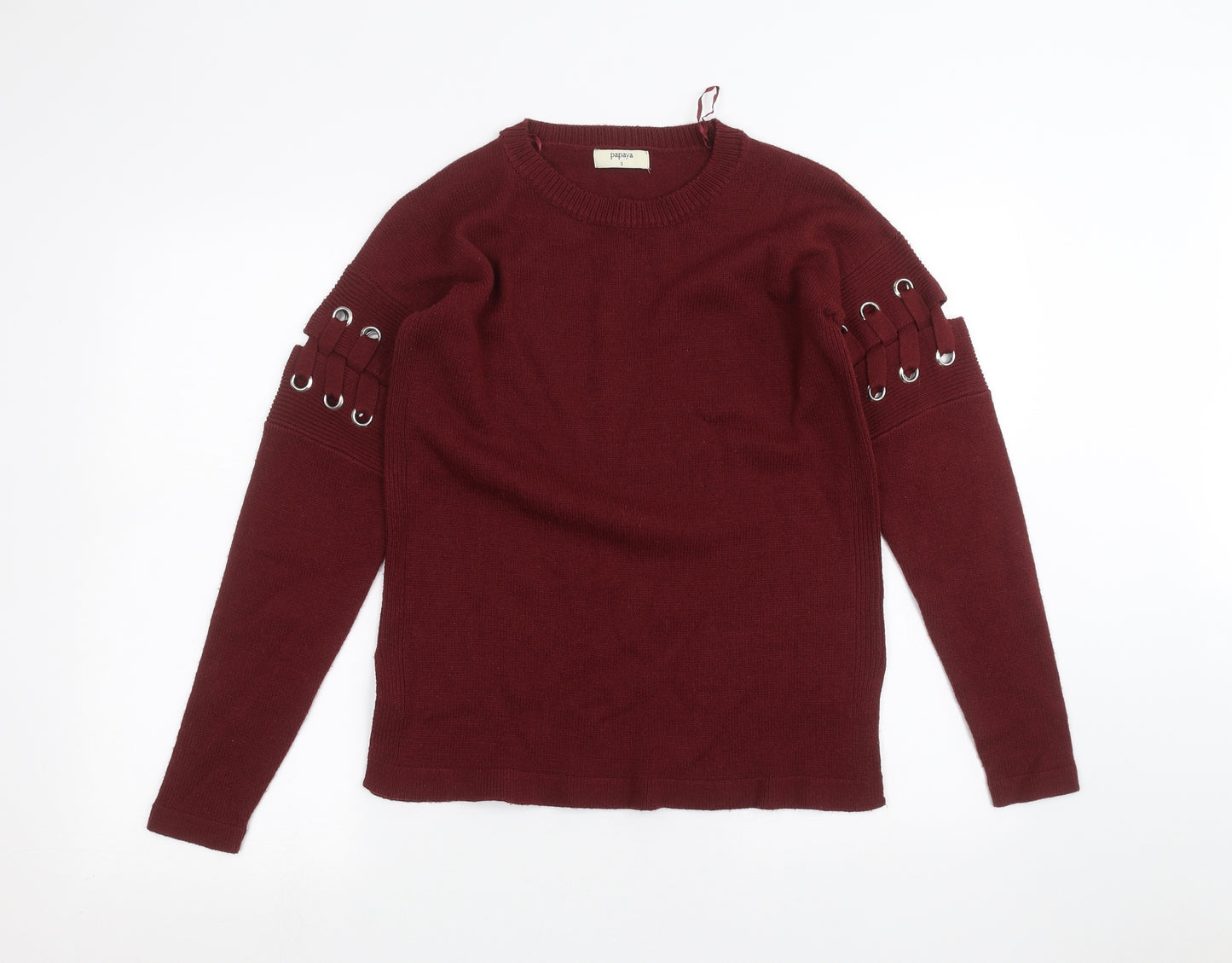 Papaya Womens Red   Pullover Jumper Size S