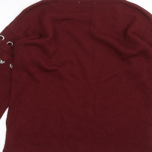 Papaya Womens Red   Pullover Jumper Size S