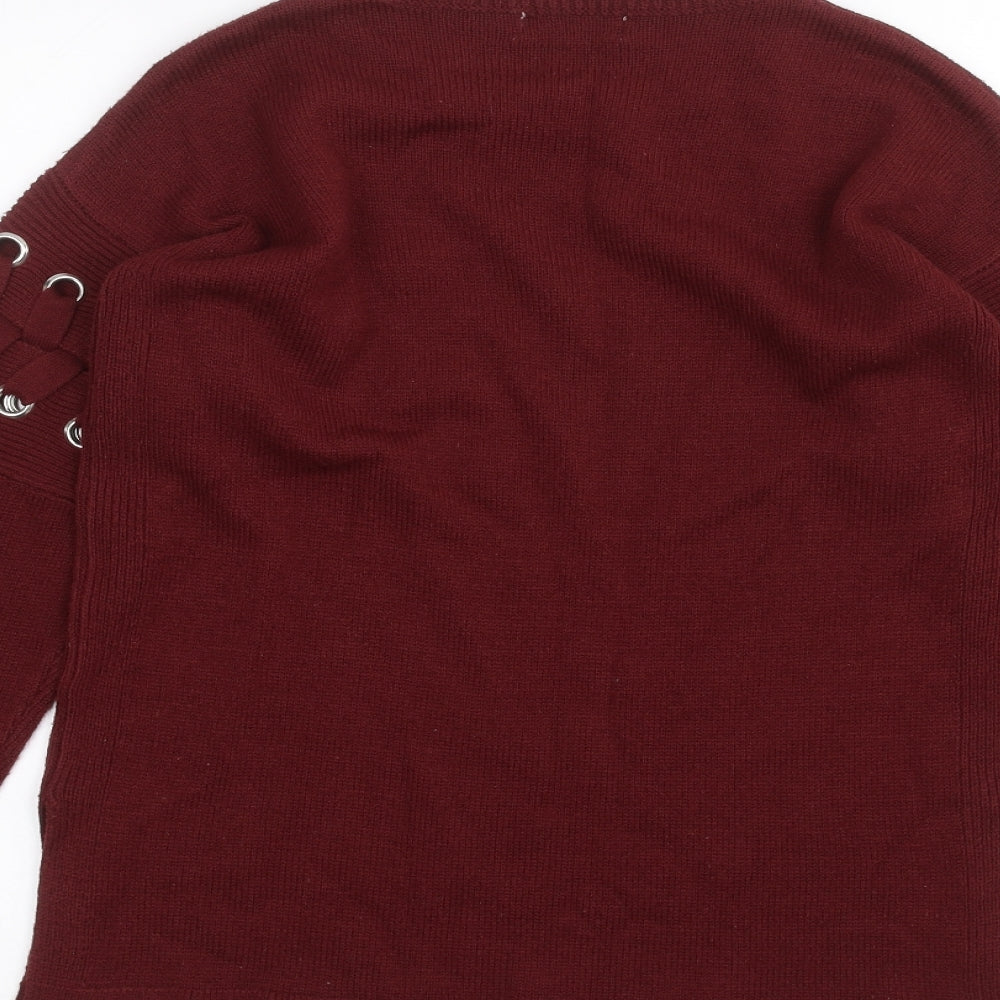 Papaya Womens Red   Pullover Jumper Size S