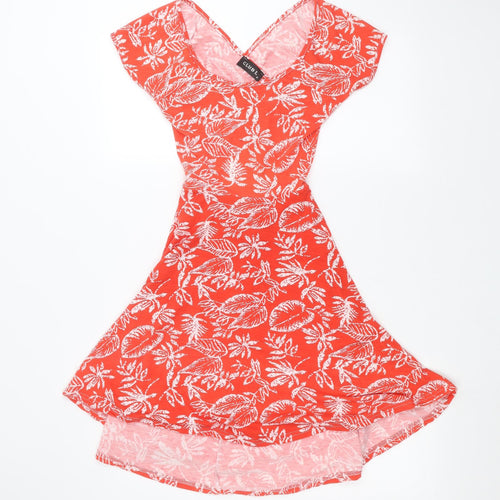 Club L Womens Red   A-Line  Size 8