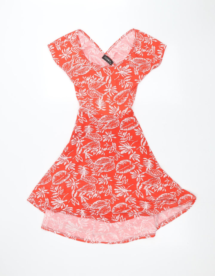 Club L Womens Red A-Line Size 8