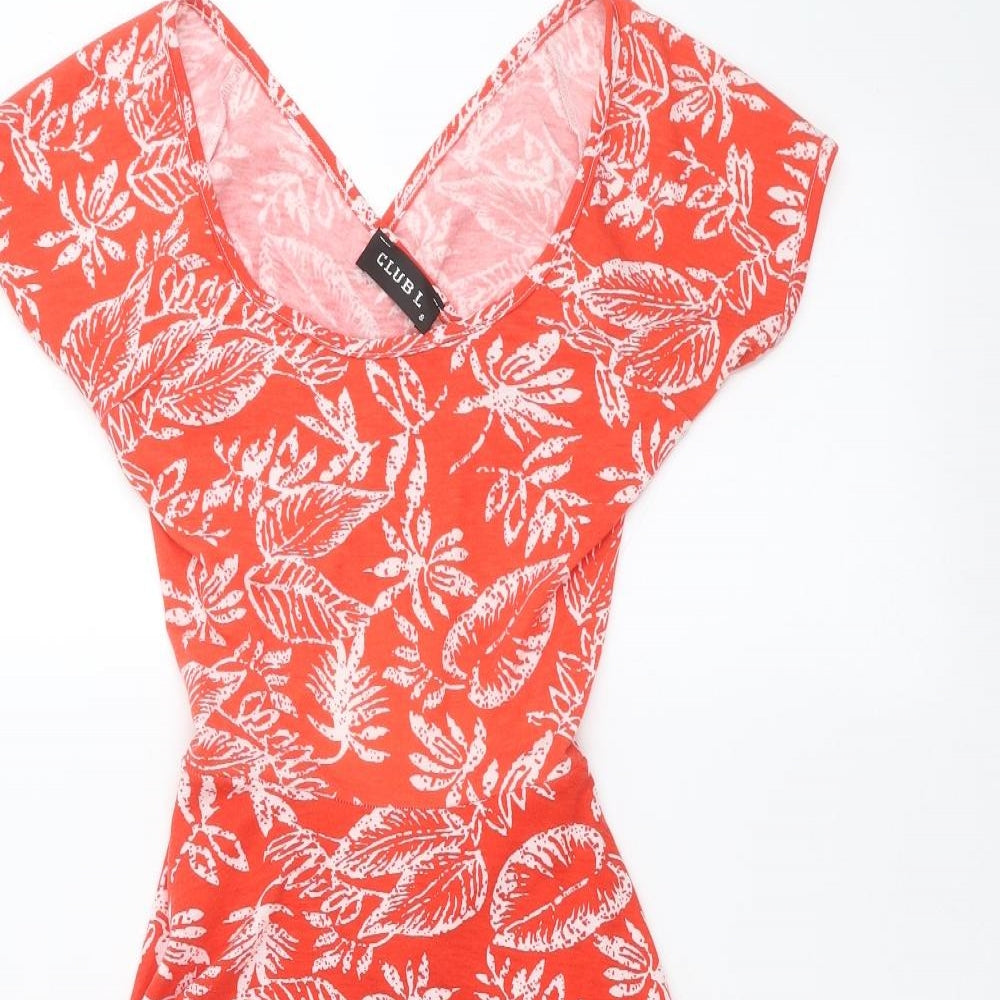 Club L Womens Red   A-Line  Size 8