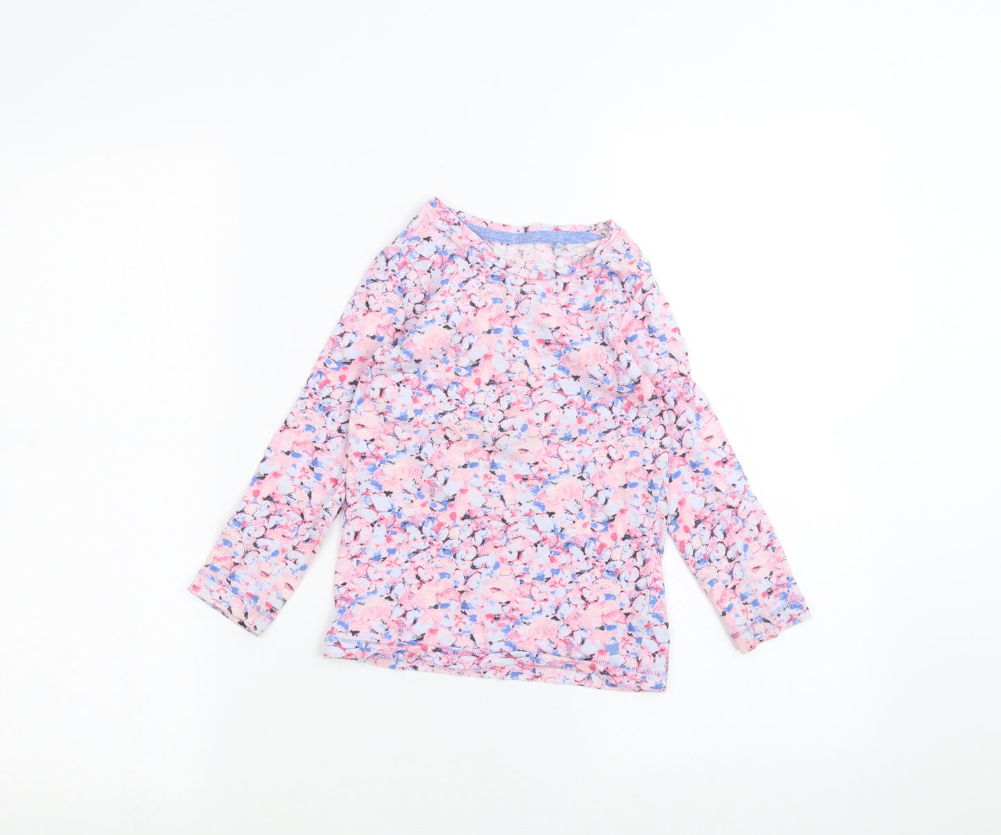 NEXT Girls Pink Floral  Basic T-Shirt Size 4 Years