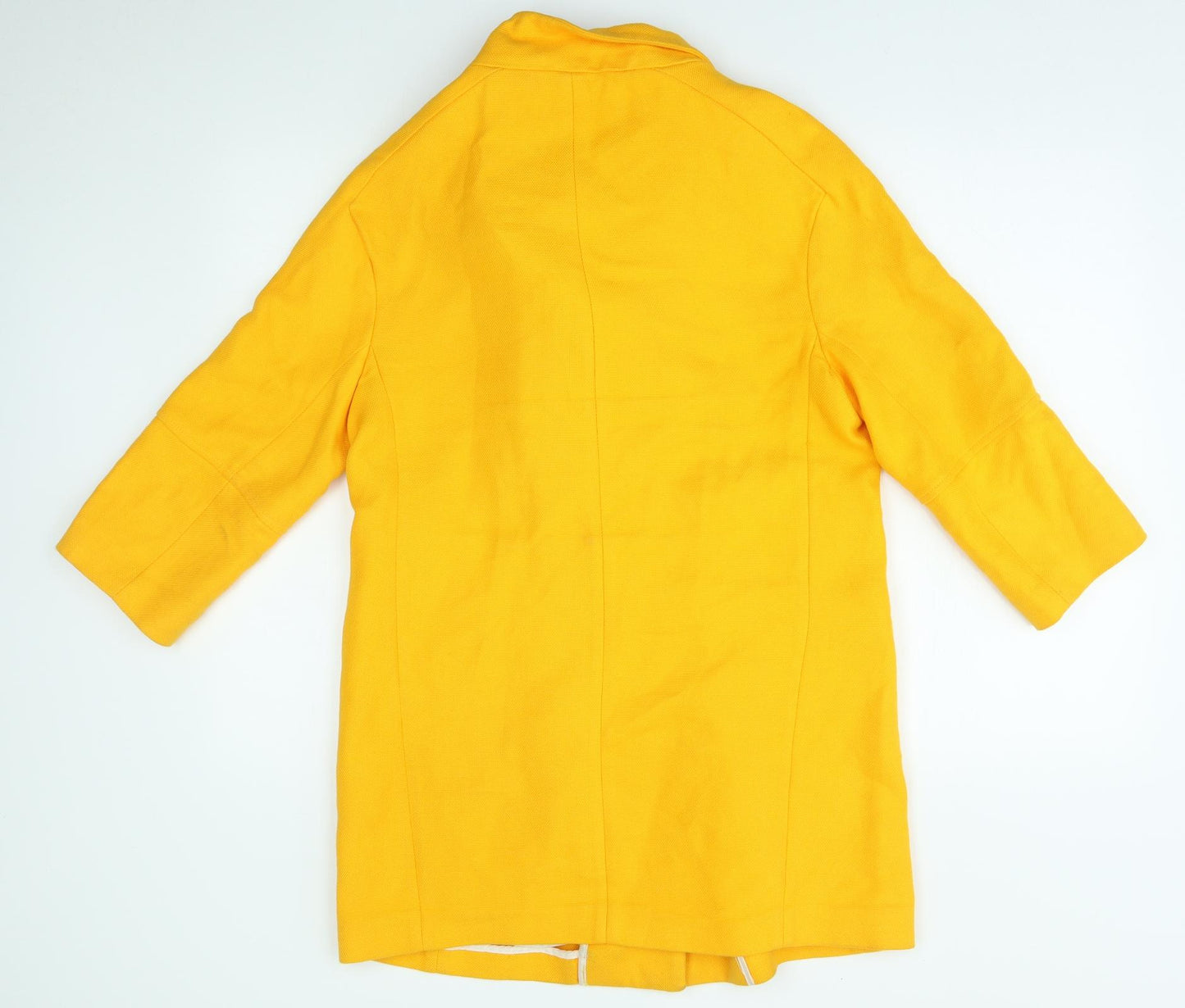Zara Womens Yellow   Pea Coat Coat Size L