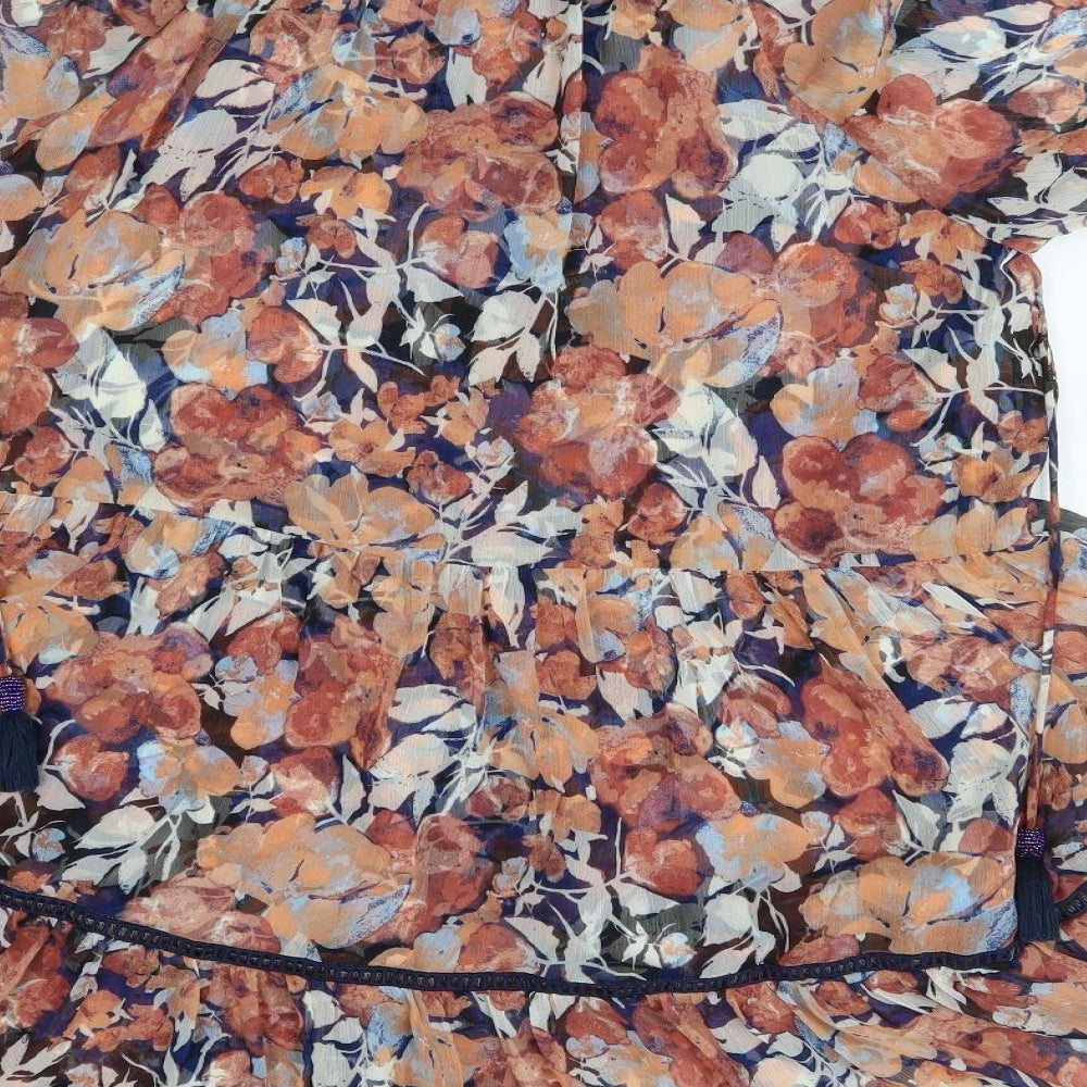 River Island Womens Beige Floral  A-Line  Size 12