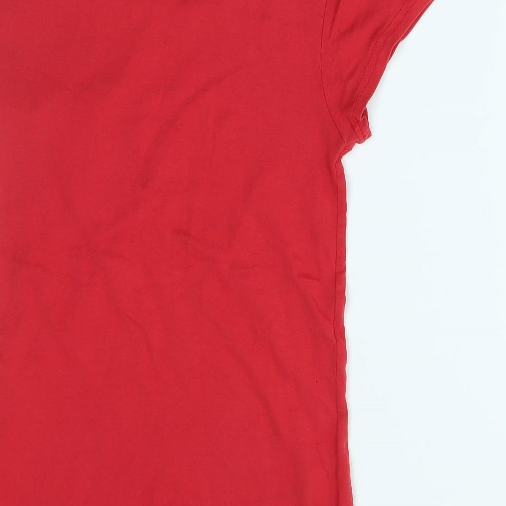 Peacocks Womens Red   Basic T-Shirt Size 10