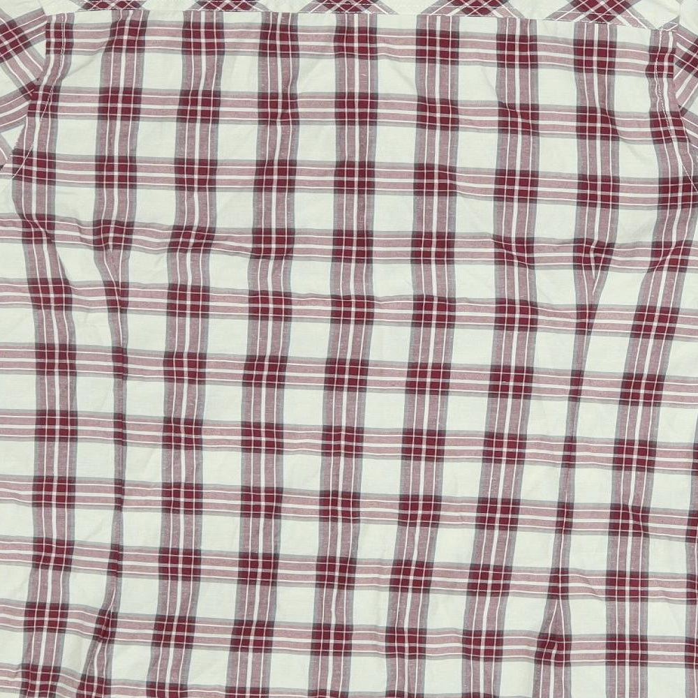 granite Womens Red Plaid  Basic Button-Up Size 12