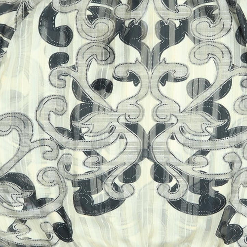 Joanna Hope Womens Gold Floral  Basic Blouse Size 12