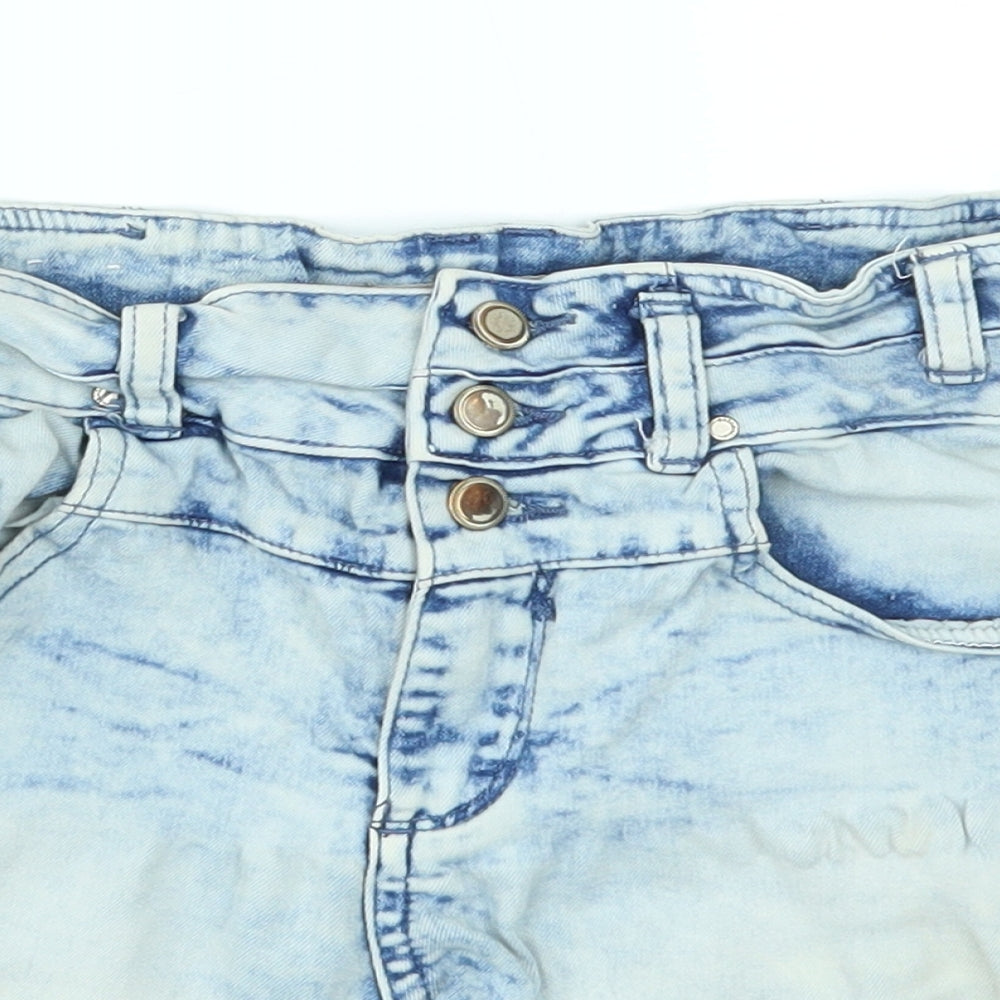 New Look Womens Blue   Hot Pants Shorts Size 10 -