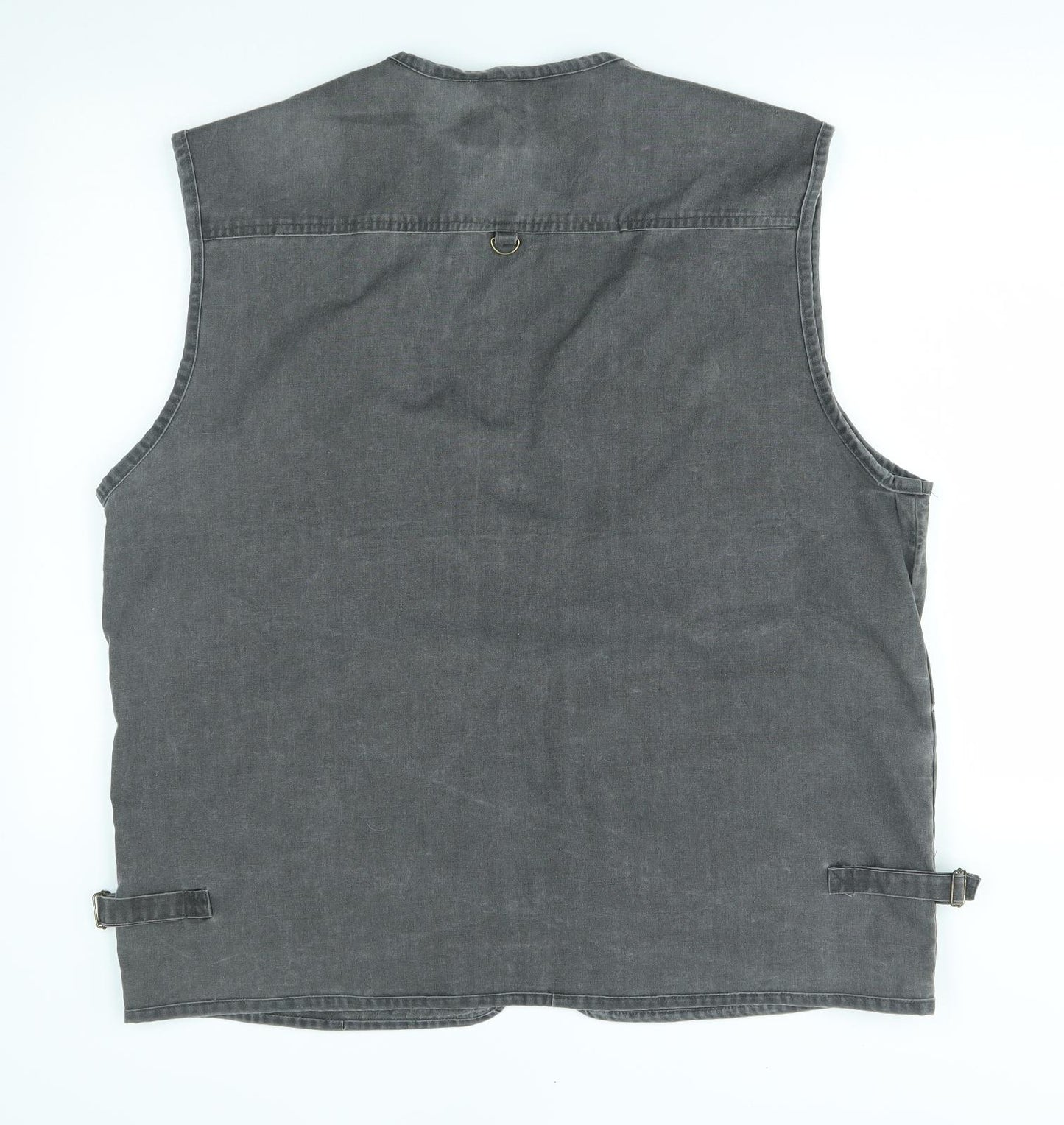 sport technical wear Mens Grey  Denim Gilet Jacket Size 2XL