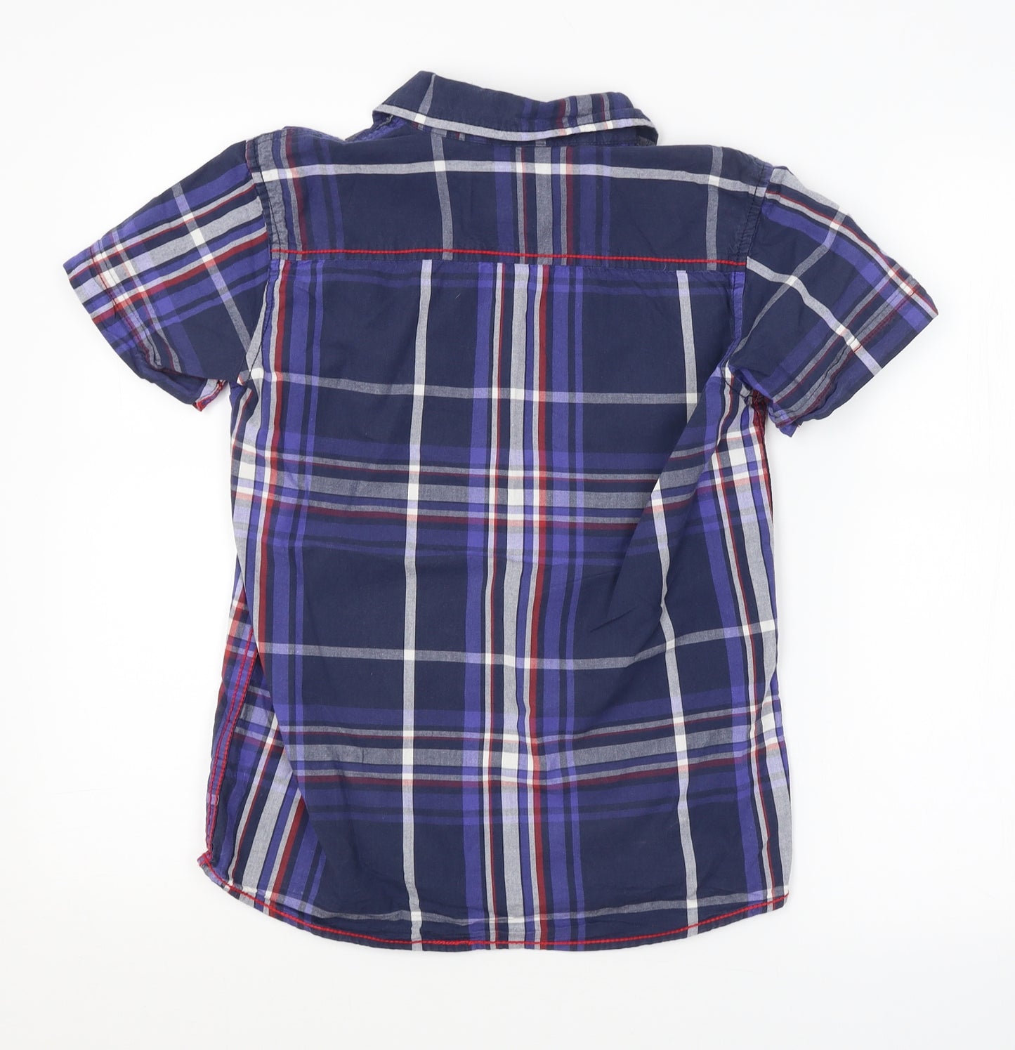 Preworn Boys Multicoloured Check  Basic Button-Up Size 12 Years