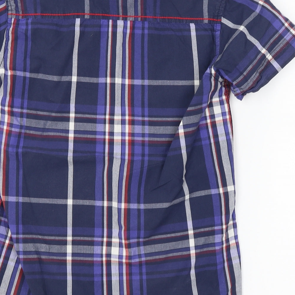 Preworn Boys Multicoloured Check  Basic Button-Up Size 12 Years