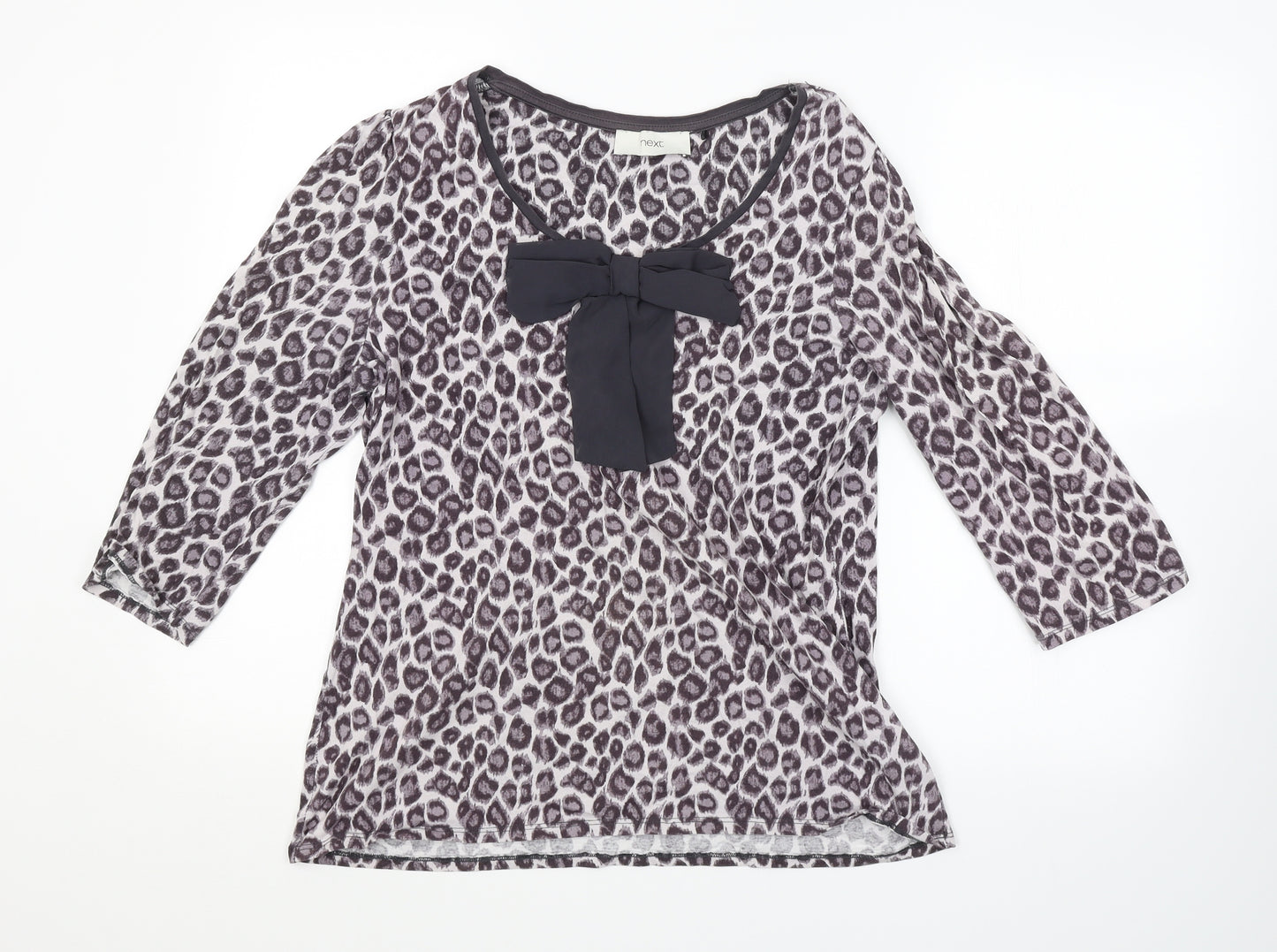 NEXT Womens Purple Animal Print  Basic Blouse Size 16