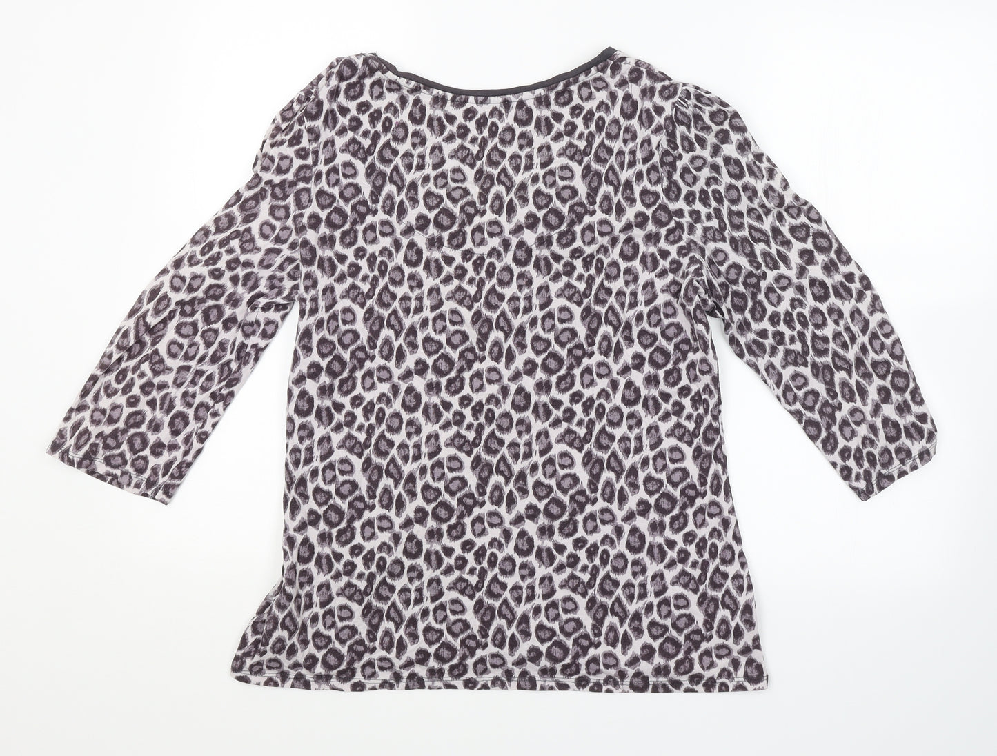 NEXT Womens Purple Animal Print  Basic Blouse Size 16