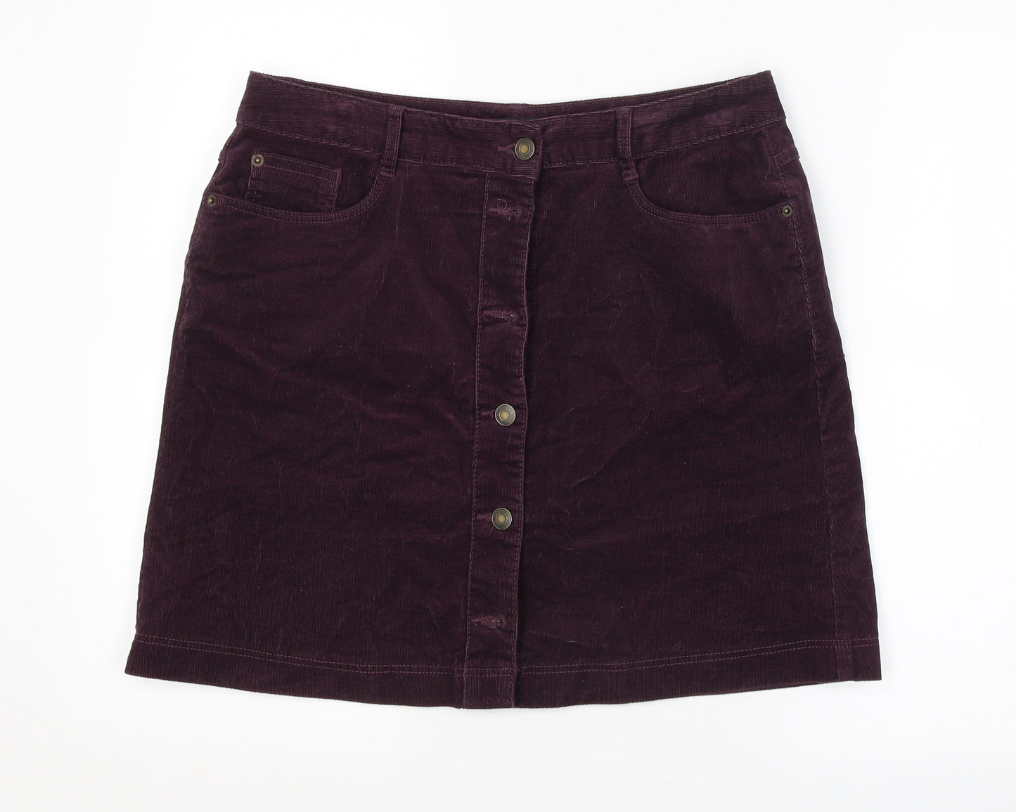 M&S Womens Purple   Straight & Pencil Skirt Size 12