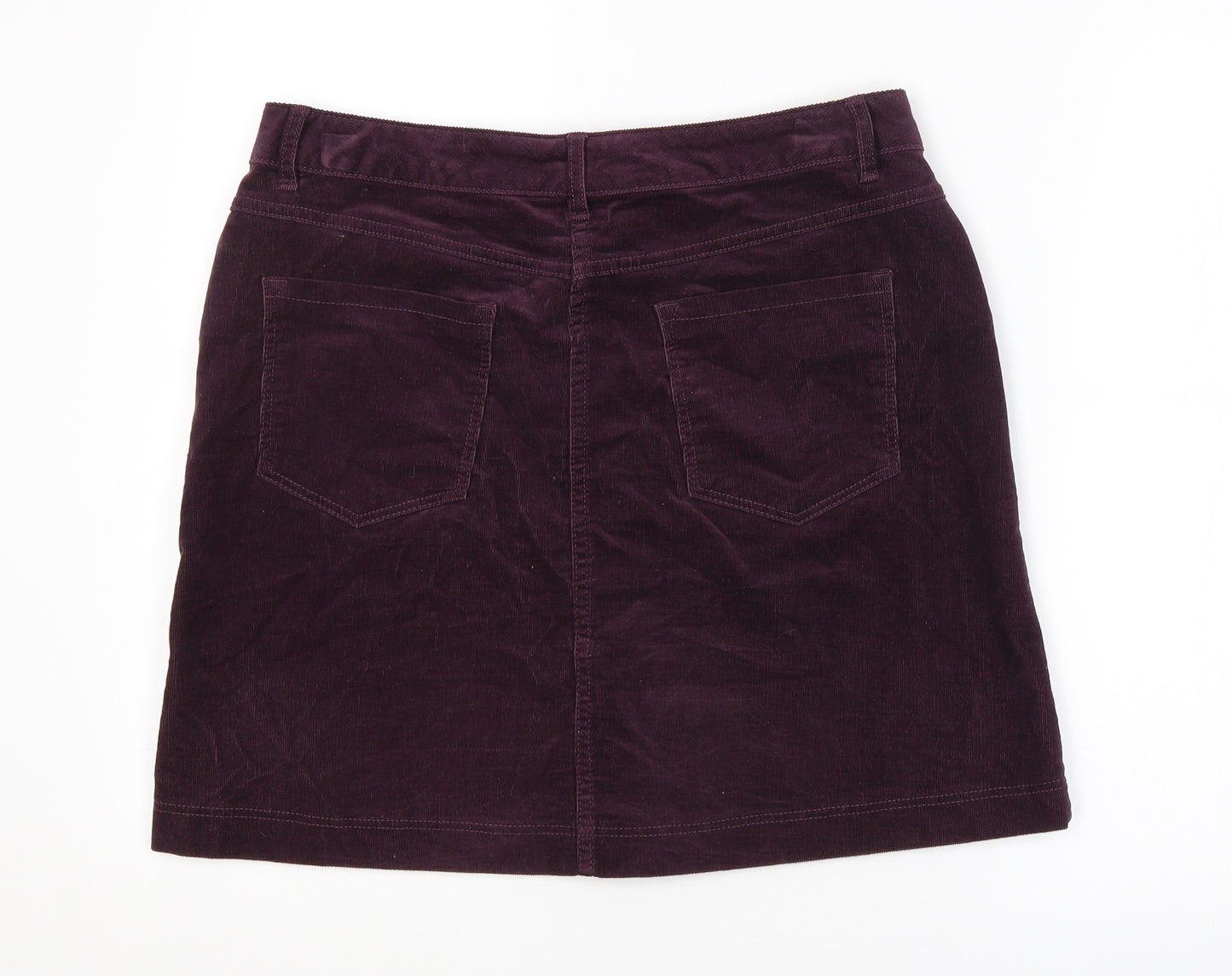 M&S Womens Purple   Straight & Pencil Skirt Size 12