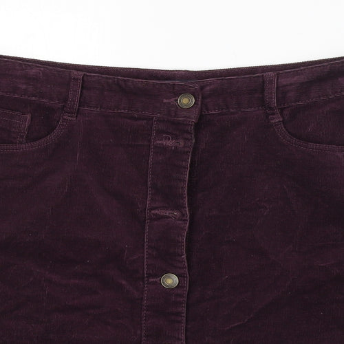 M&S Womens Purple   Straight & Pencil Skirt Size 12