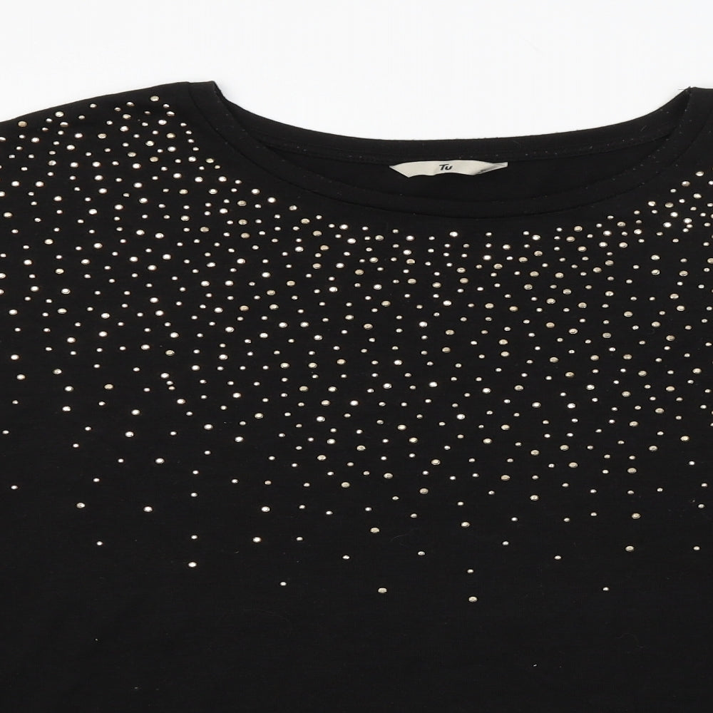 TU Womens Black   Basic Blouse Size 22
