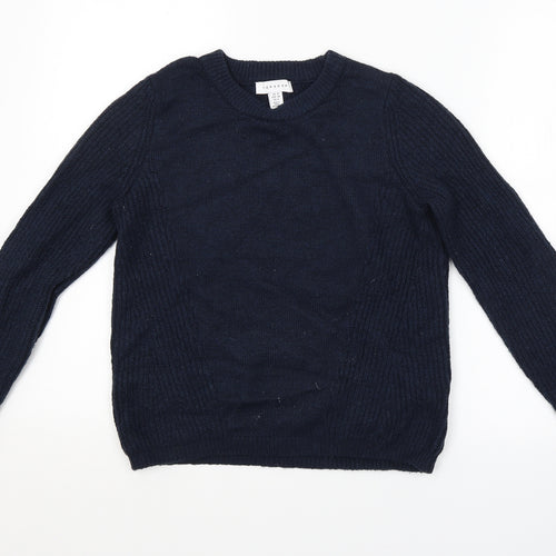 Topshop Womens Blue   Pullover Jumper Size 10