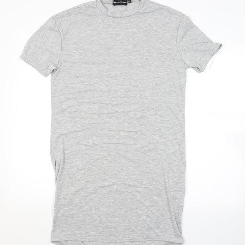 PRETTYLITTLETHING Womens Grey   T-Shirt Dress  Size 6