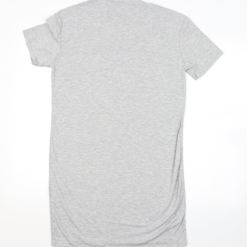 PRETTYLITTLETHING Womens Grey   T-Shirt Dress  Size 6