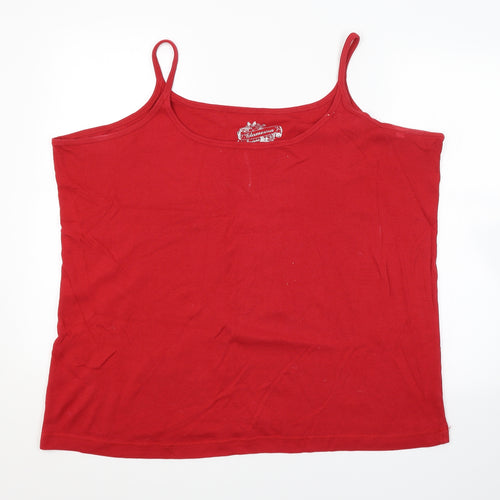 Glamorosa Womens Red   Basic Tank Size 30