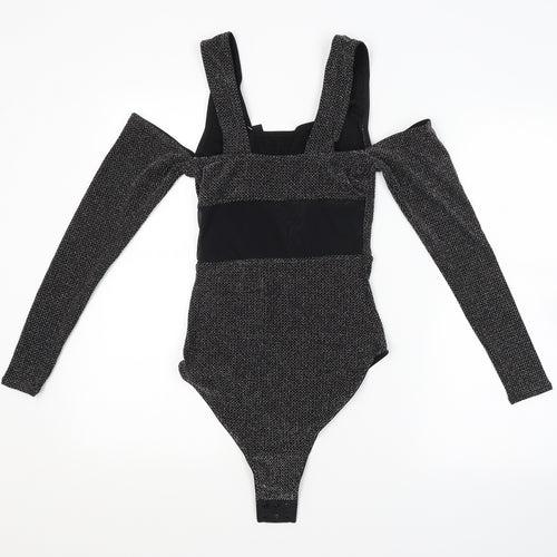 Simply Be Womens Grey Argyle/Diamond  Unitard One-Piece Size 12