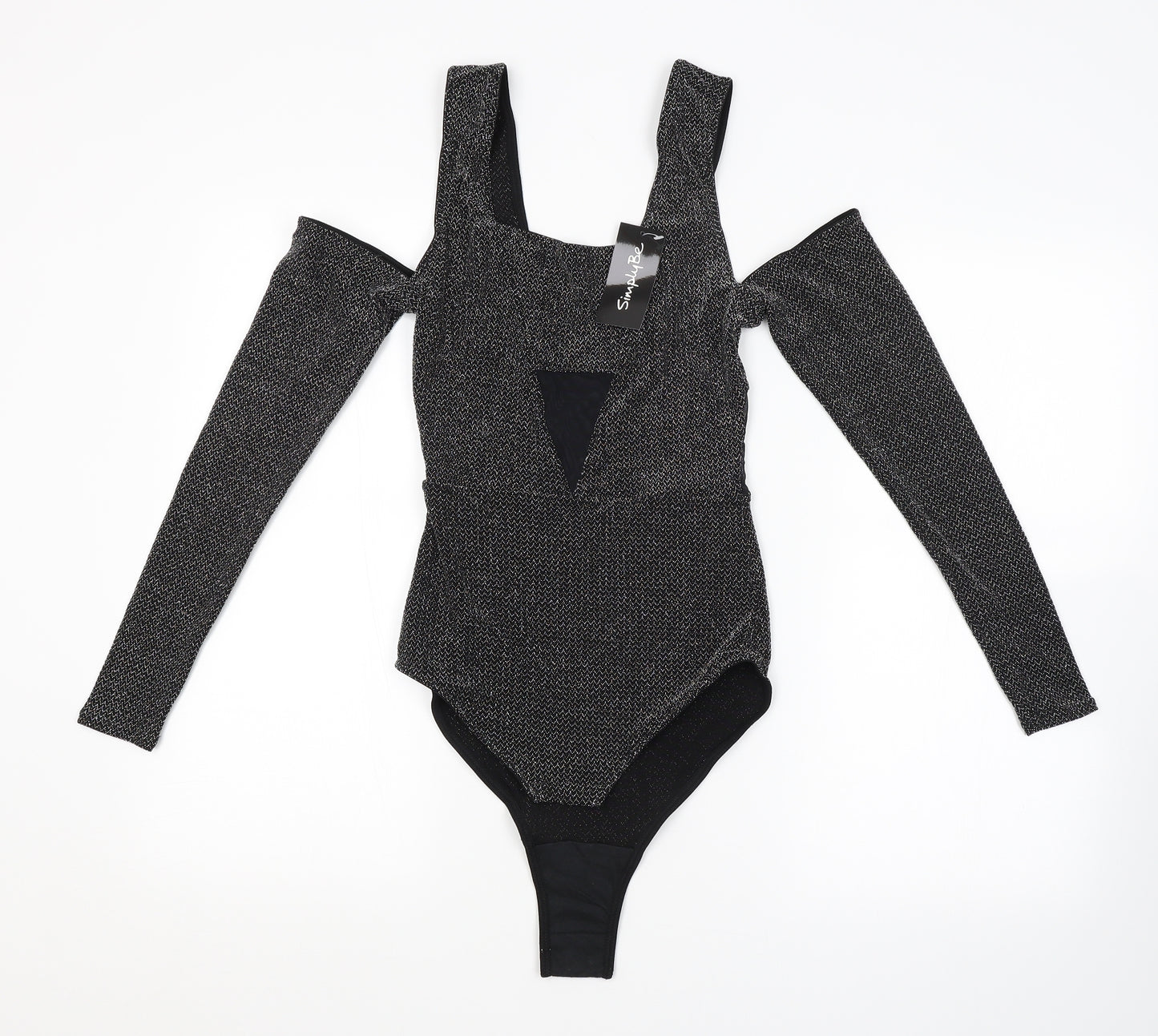 Simply Be Womens Grey Argyle/Diamond  Unitard One-Piece Size 12