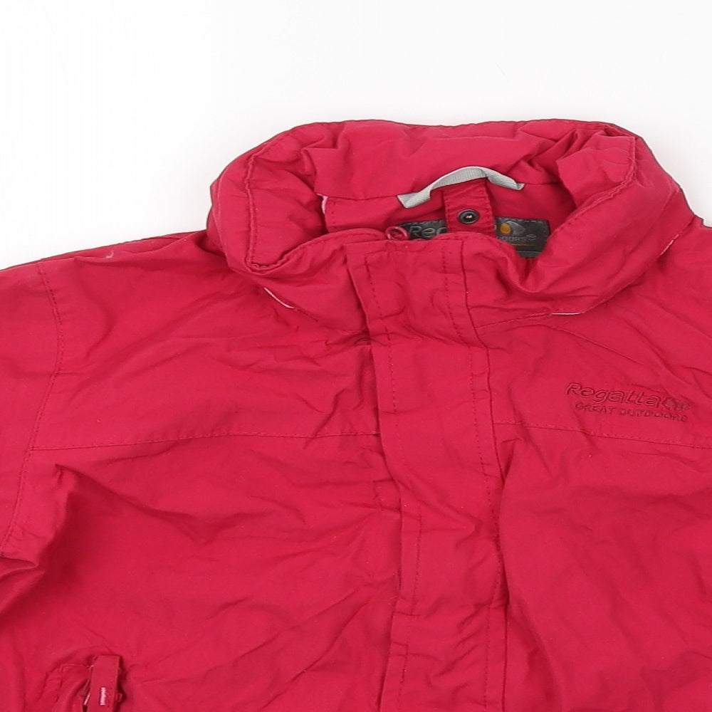 Regatta Girls Pink   Rain Coat Coat Size 5-6 Years