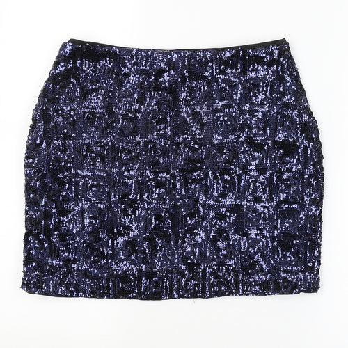 H&M Womens Blue   Straight & Pencil Skirt Size 8