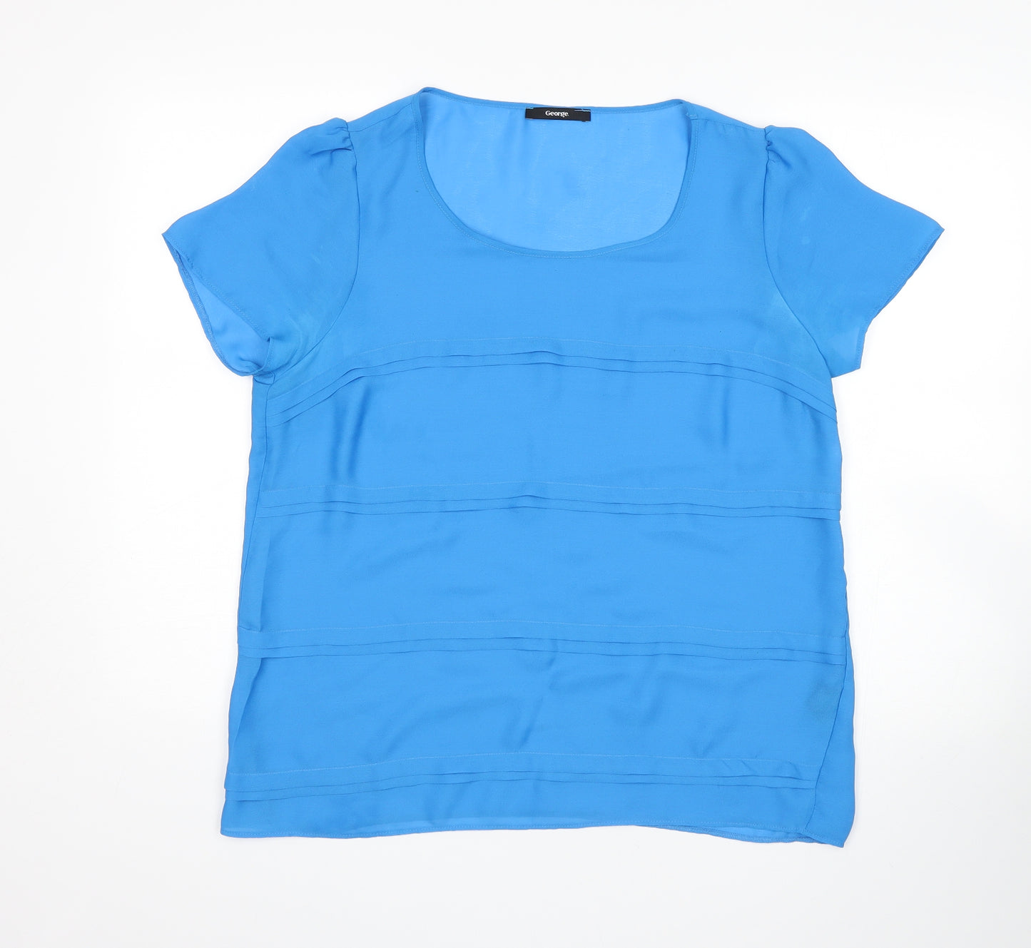 George Womens Blue   Basic Blouse Size 16