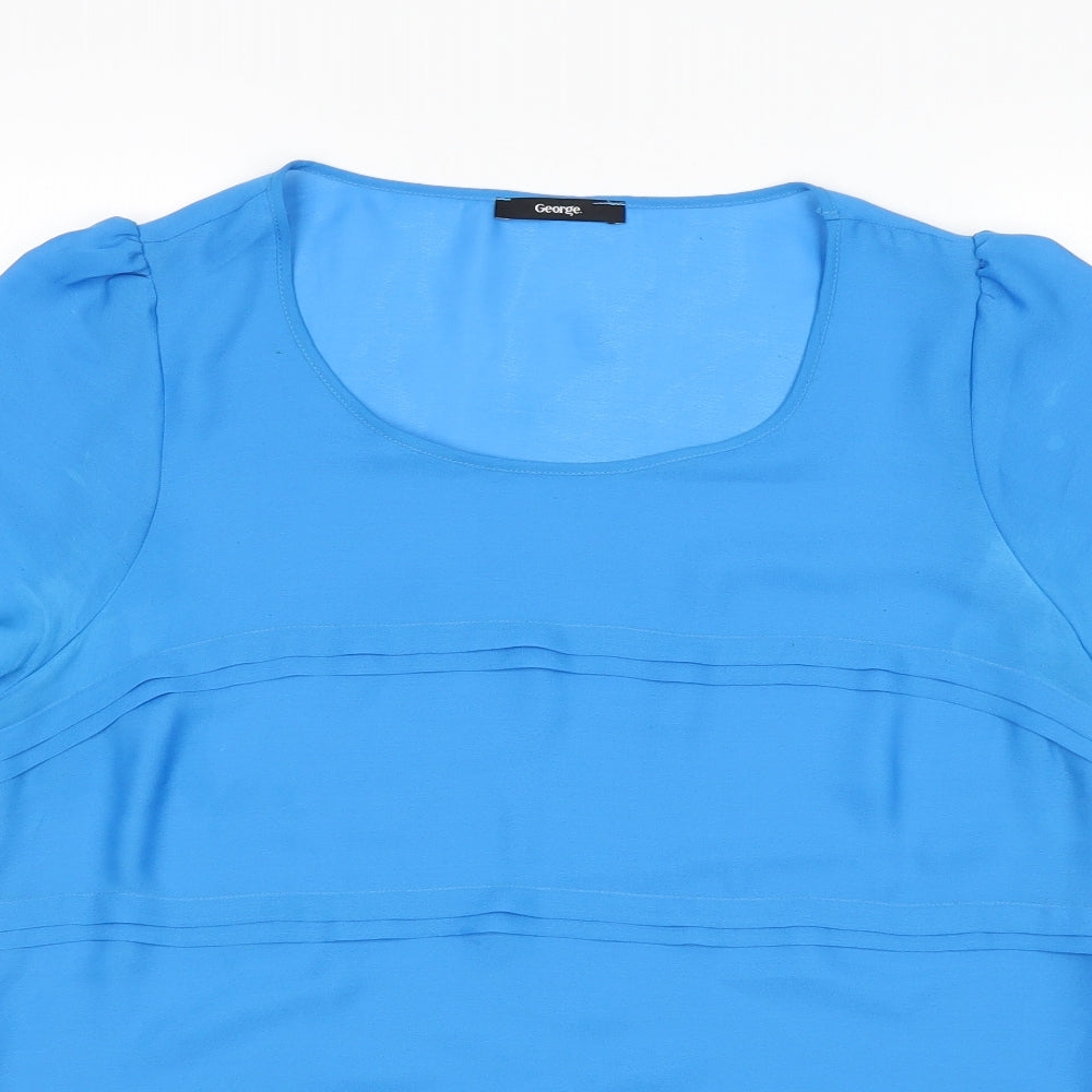 George Womens Blue   Basic Blouse Size 16