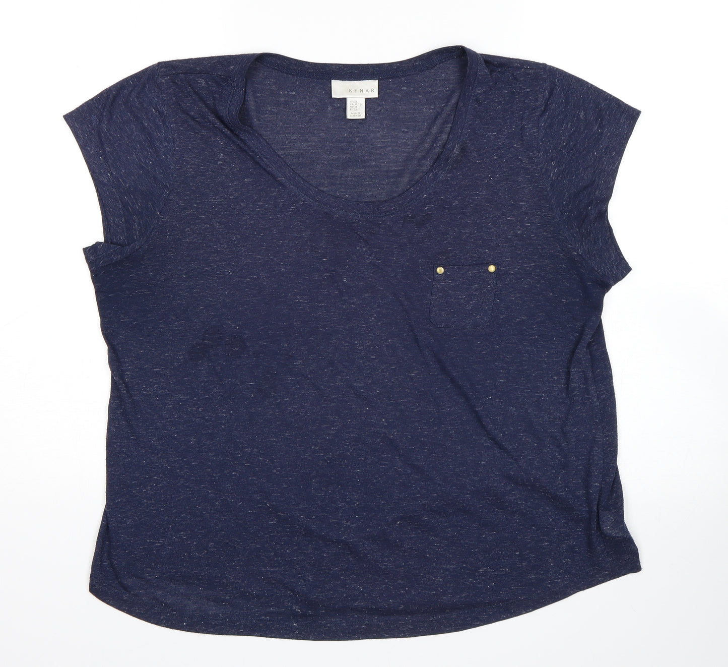 Kenar Womens Blue   Basic T-Shirt Size XL